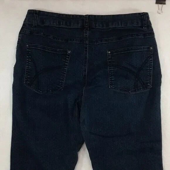 Per Se jeans size 12 animal print blue * - Picture 6 of 16